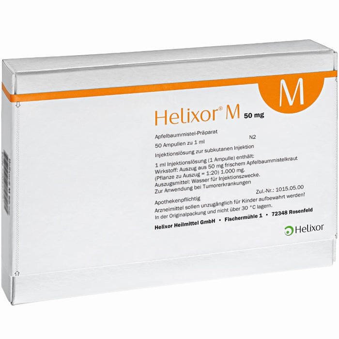 Helixor M 50 mg, 50 pc Ampoules