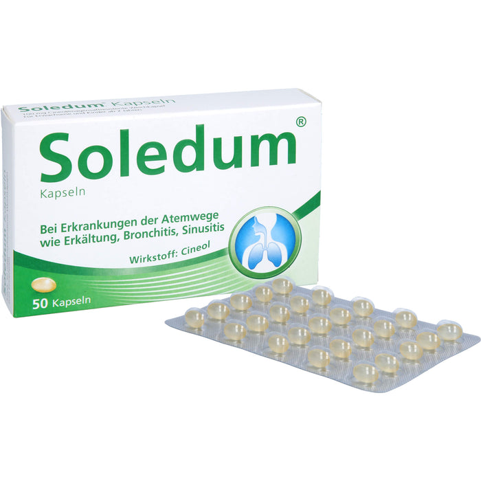 Soledum Kapseln bei Erkrankungen der Atemwege, 50 pcs. Capsules