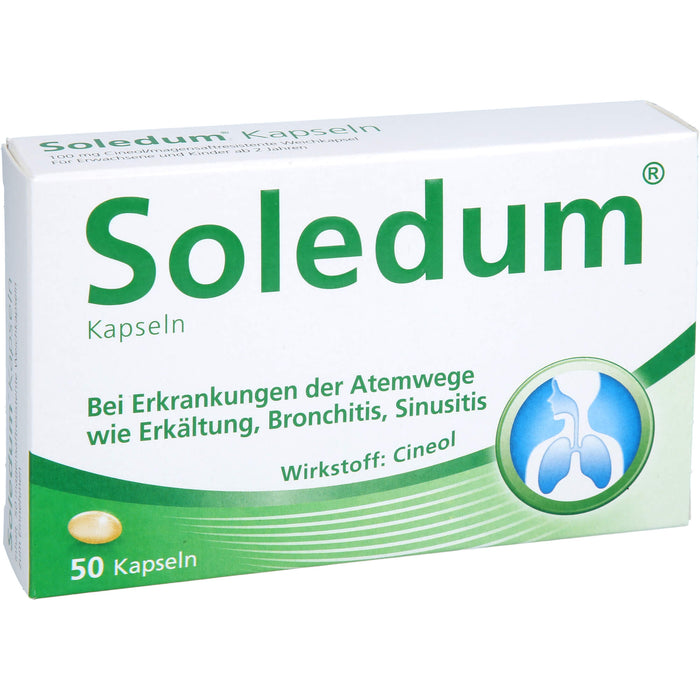 Soledum Kapseln bei Erkrankungen der Atemwege, 50 pcs. Capsules