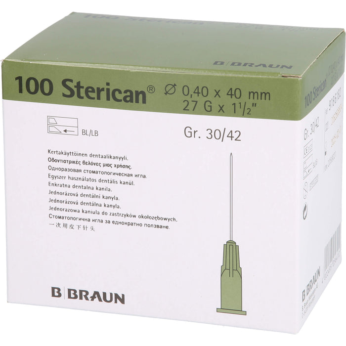 STERICAN DENT KA L 0,40X40, 100 St KAN