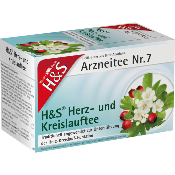 H&S Herz- und Kreislauftee Arzneitee Nr. 7, 20 St. Filterbeutel