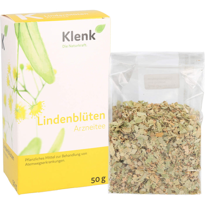 Klenk Lindenblüten bei Erkältungskrankheiten und gegen Reizhusten, 50 g Tee