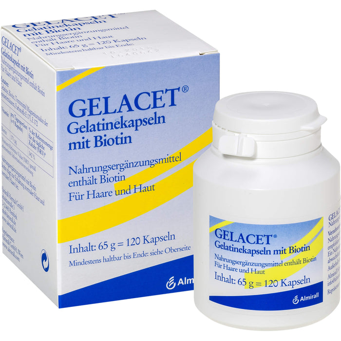 Gelacet Gelatinekapseln mit Biotin, 120 St KAP