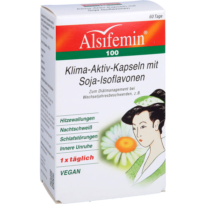 Alsifemin 100 Klima-Aktiv-Kapseln mit Soja-Isoflavonen, 60 pc Capsules