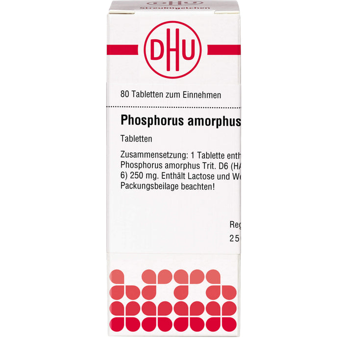 DHU Phosphorus amorphus D6 Tabletten, 80 pcs. Tablets