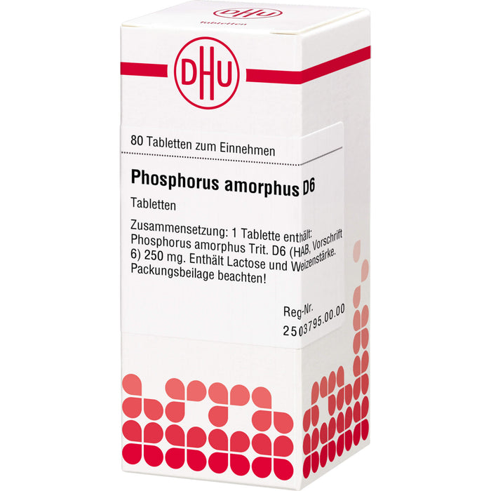 DHU Phosphorus amorphus D6 Tabletten, 80 pcs. Tablets