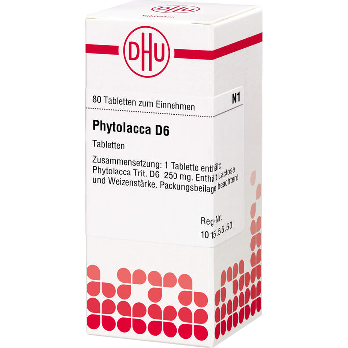 DHU Phytolacca D6 Tabletten, 80 pcs. Tablets