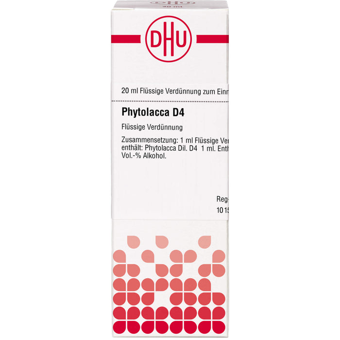 DHU Phytolacca D4 Dilution, 20 ml Lösung