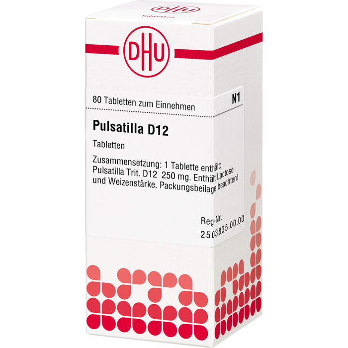 DHU Pulsatilla D12 Tabletten, 80 St. Tabletten