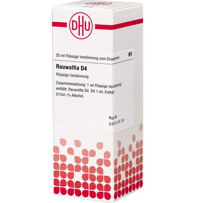 Rauwolfia D4 DHU Dilution, 20 ml Lösung