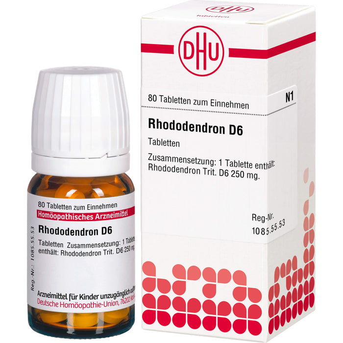 DHU Rhododendron D6 Tabletten, 80 St. Tabletten