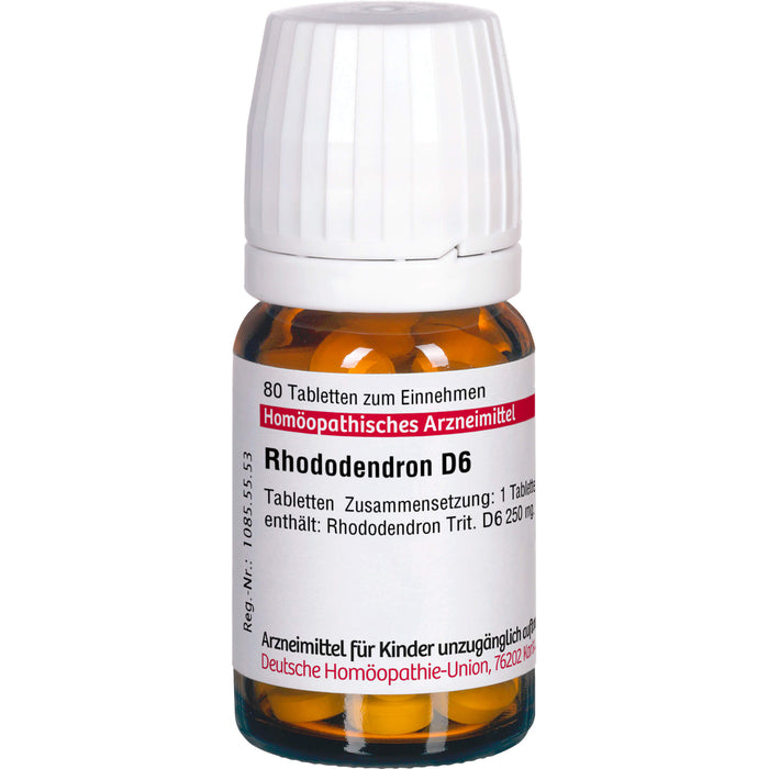 DHU Rhododendron D6 Tabletten, 80 St. Tabletten