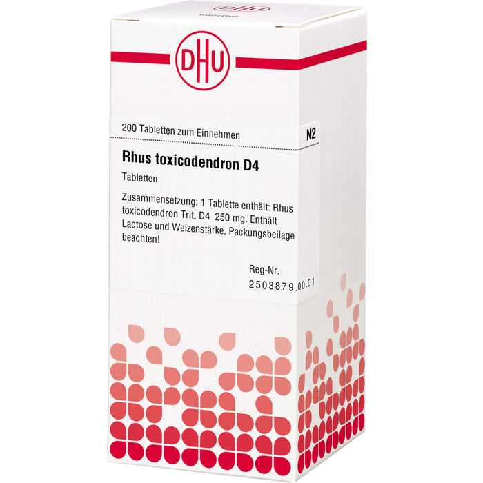 DHU Rhus toxicodendron D4 Tabletten, 200 St. Tabletten