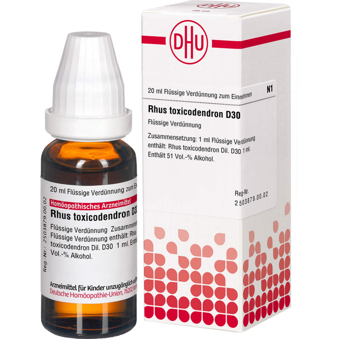 DHU Rhus toxicodendron D30 Dilution, 20 ml Lösung