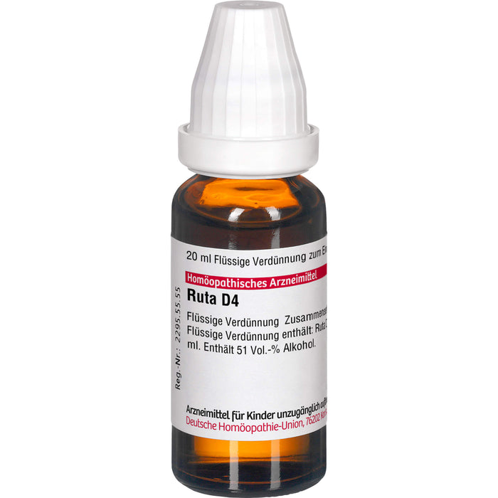 DHU Ruta D4 Dilution, 20 ml Lösung