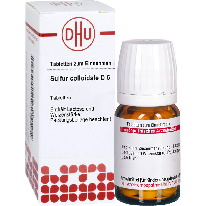 Sulfur colloidale D6 DHU Tabletten, 80 St. Tabletten