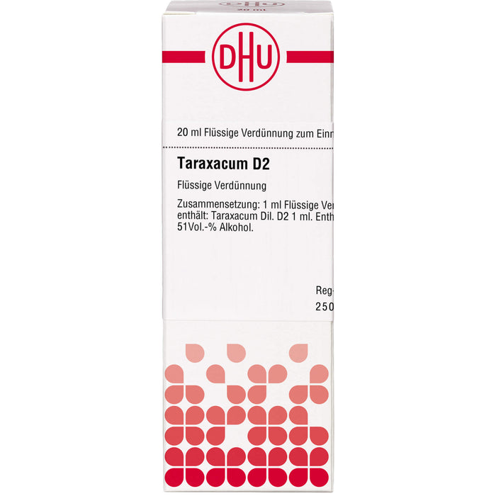 DHU Taraxacum D2 Dilution, 20 ml Lösung