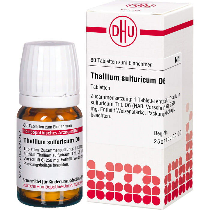 DHU Thallium sulfuricum D6 Tabletten, 80 pc Tablettes