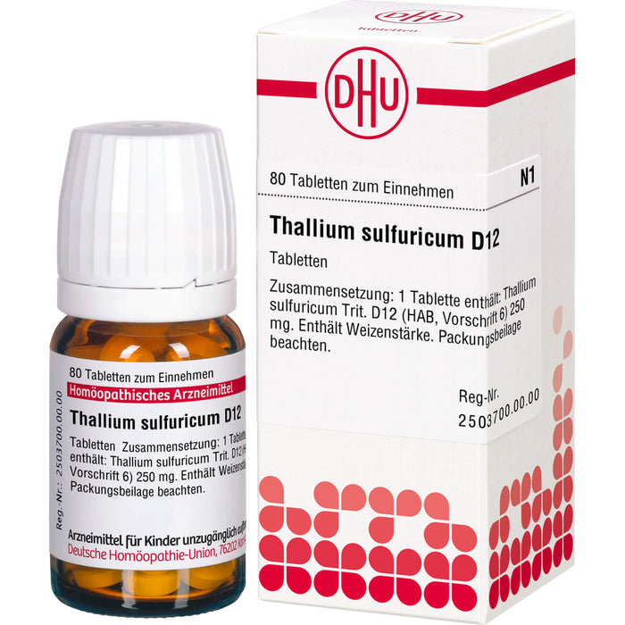 DHU Thallium sulfuricum D12 Tabletten, 80 pc Tablettes