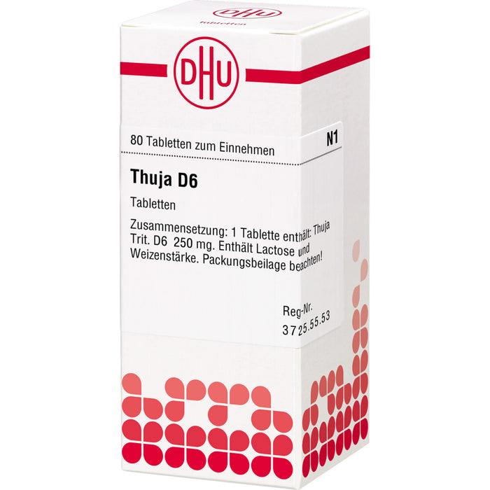 DHU Thuja D6 Tabletten, 80 pc Tablettes