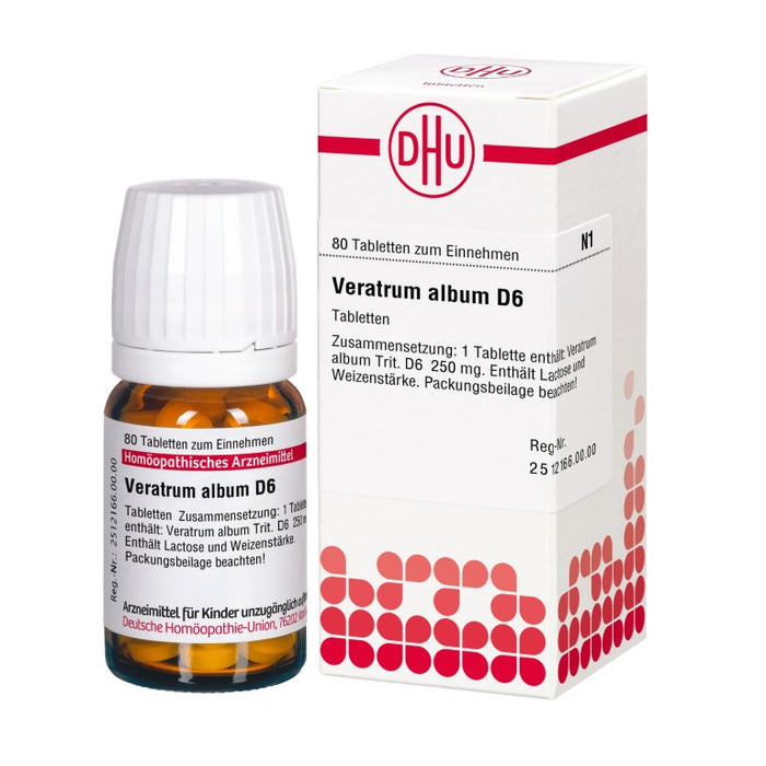 DHU Veratrum album D 6 Tabletten, 80 pc Tablettes