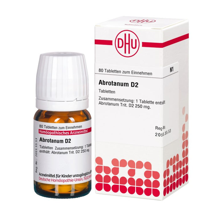 DHU Abrotanum D2 Tabletten, 80 pc Tablettes