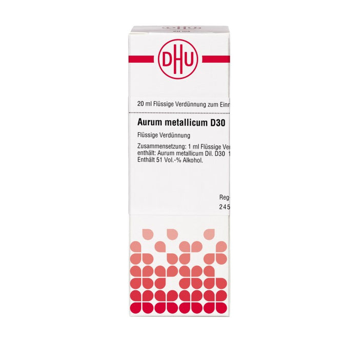 DHU Aurum metallicum D30 Dilution, 20 ml Lösung