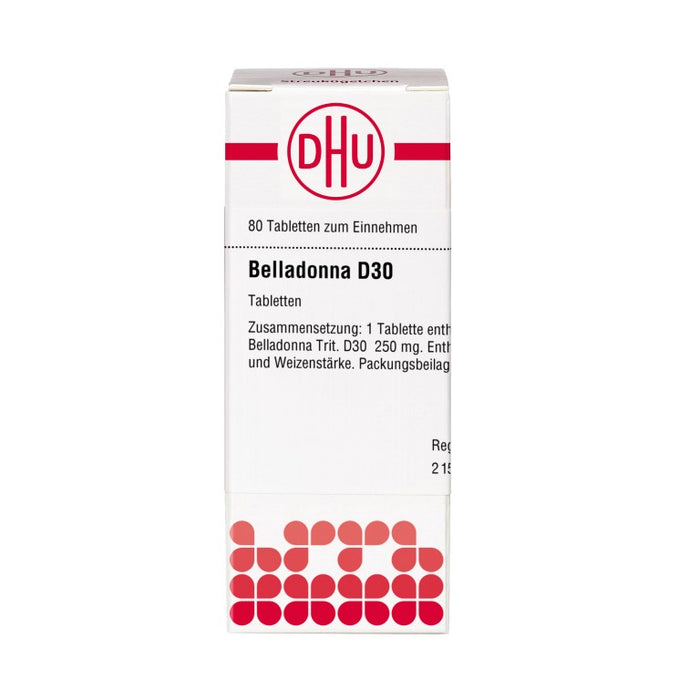 DHU Belladonna D30 Tabletten, 80 St. Tabletten