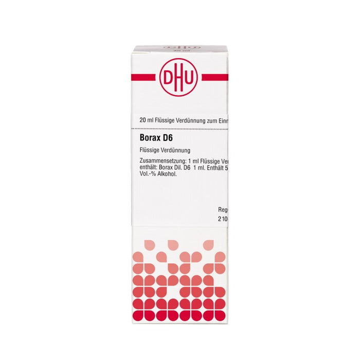 DHU Borax D6 Dilution, 20 ml Lösung