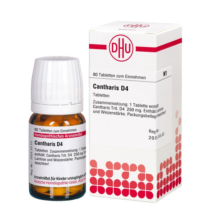 DHU Cantharis D4 Tabletten, 80 pc Tablettes