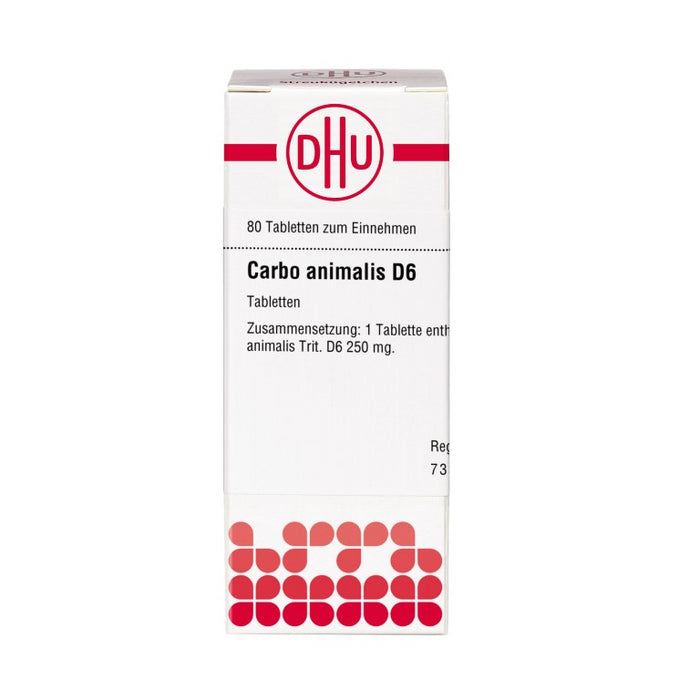 DHU Carbo animalis D6 Tabletten, 80 pc Tablettes