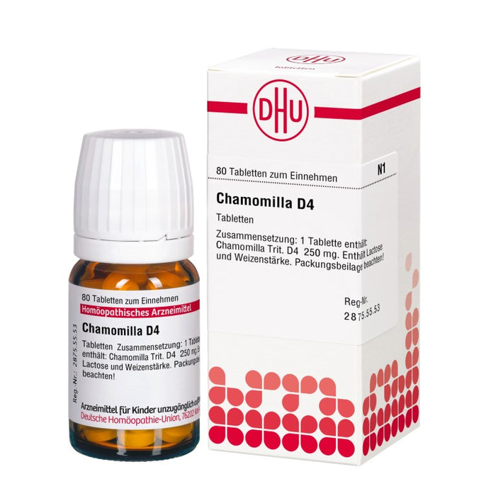 DHU Chamomilla D4 Tabletten, 80 St. Tabletten