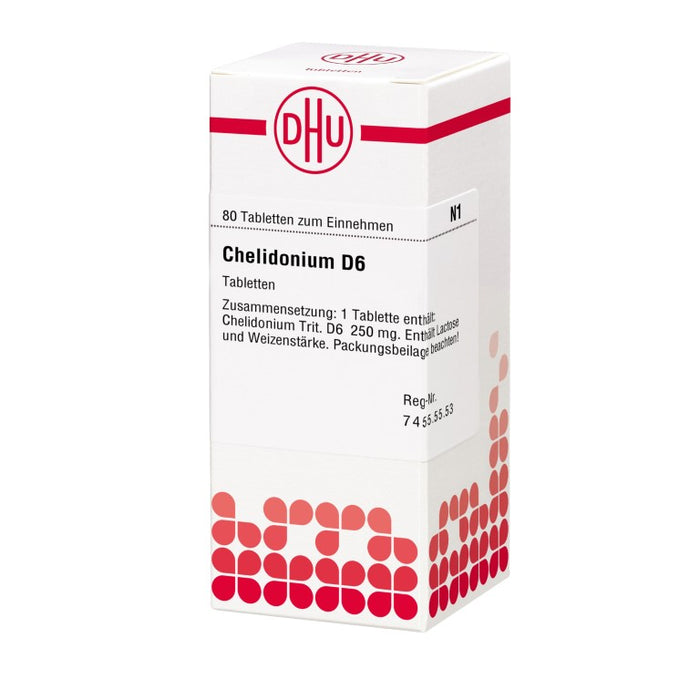 DHU Chelidonium D6 Tabletten, 80 pcs. Tablets