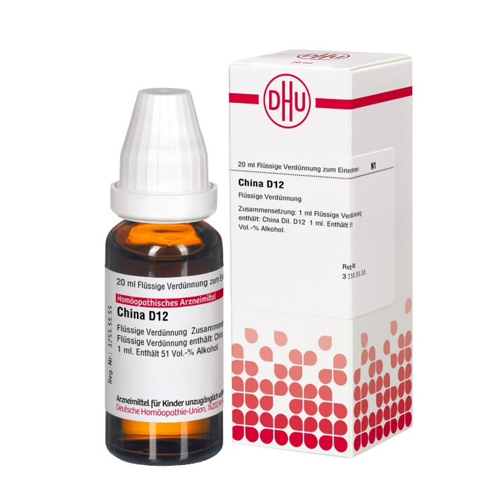 DHU China D12 Dilution, 20 ml Lösung