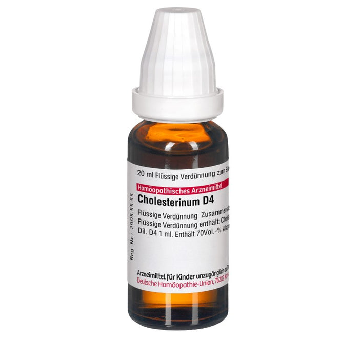 Cholesterinum D4 DHU Dilution, 20 ml Lösung