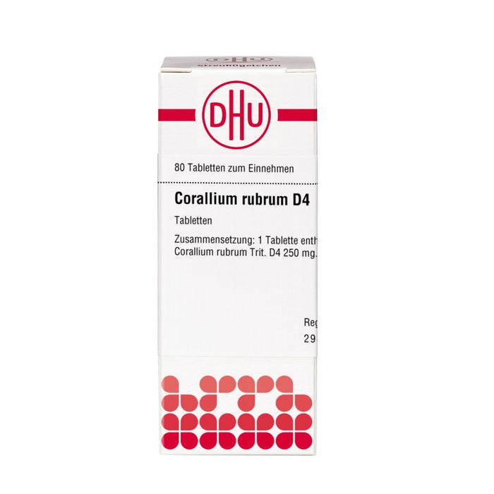 DHU Corallium rubrum D4 Tabletten, 80 St. Tabletten