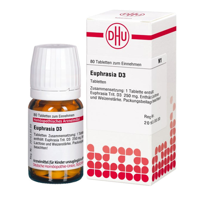 Euphrasia D3 DHU Tabletten, 80 St. Tabletten