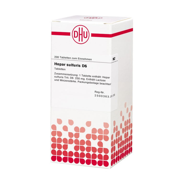 DHU Hepar sulfuris D6 Tabletten, 200 St. Tabletten