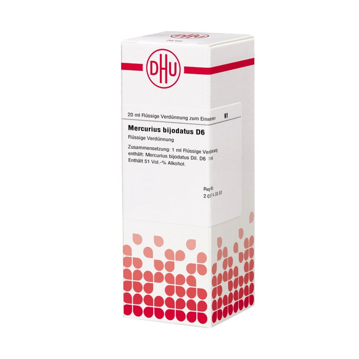 DHU Mercurius bijodatus D6 Dilution, 20 ml Lösung