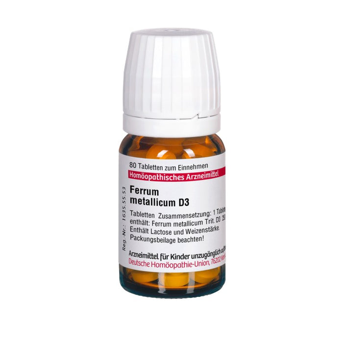 DHU Ferrum metallicum D3 Tabletten, 80 St. Tabletten