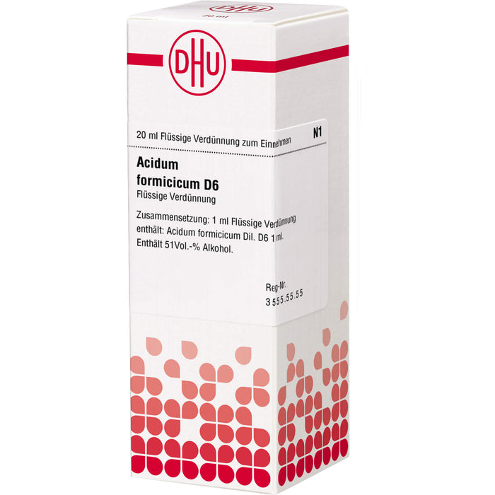 DHU Acidum formicicum D6 Dilution, 20 ml Lösung