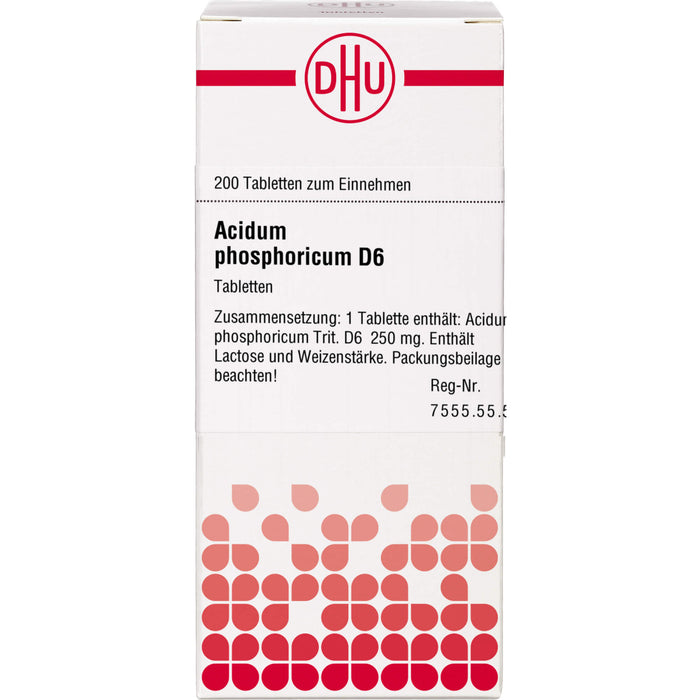 DHU Acidum phosphoricum D6 Tabletten, 200 St. Tabletten