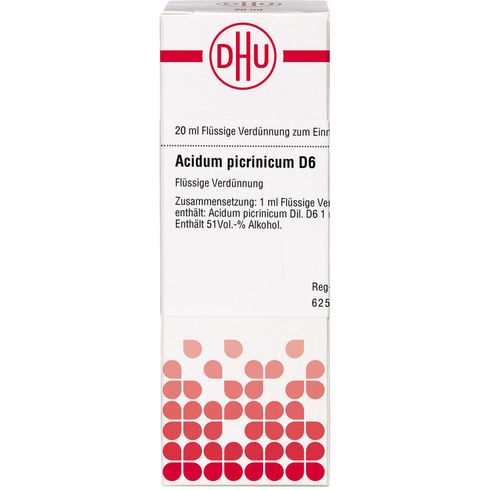 DHU Acidum picrinicum D6 Dilution, 20 ml Lösung