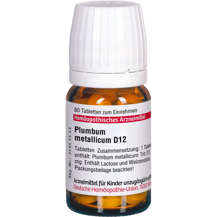 DHU Plumbum metallicum D12 Tabletten, 80 pcs. Tablets