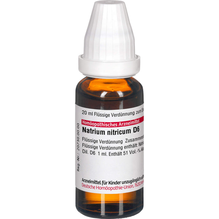 Natrium nitricum D6 DHU Dilution, 20 ml Lösung