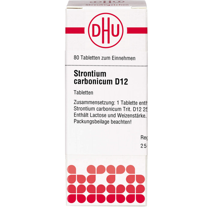 DHU Strontium carbonicum D12 Tabletten, 80 pcs. Tablets