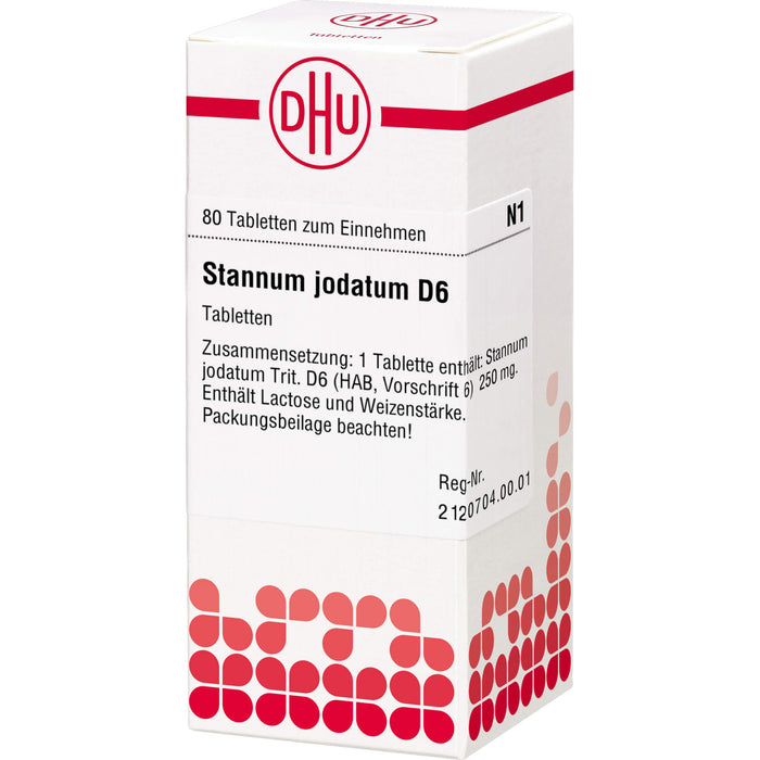 DHU Stannum jodatum D6 Tabletten, 80 pc Tablettes