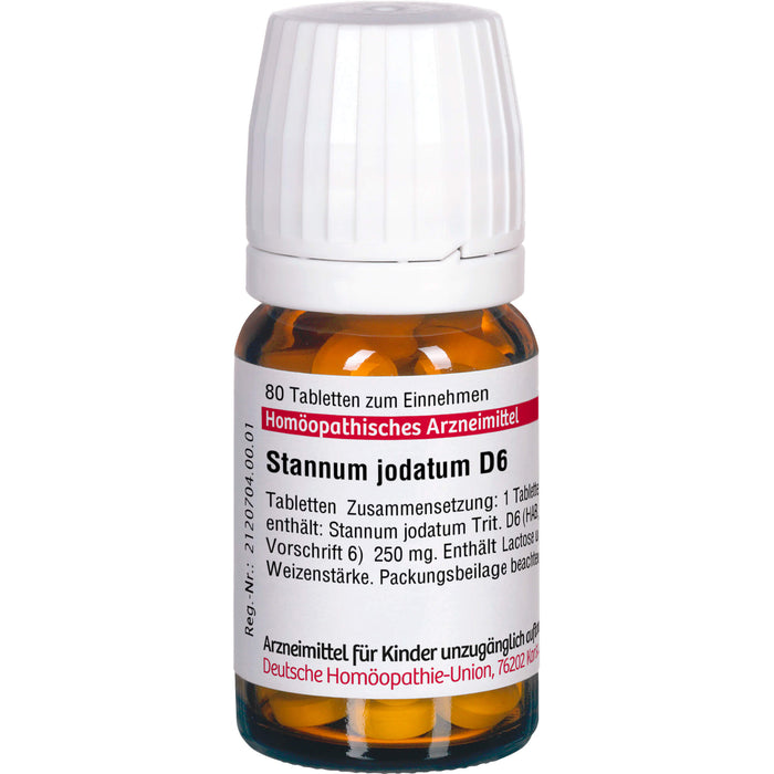 Stannum jodatum D6 DHU Tabletten, 80 St. Tabletten