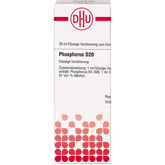 Phosphorus D20 DHU Dilution, 20 ml Lösung