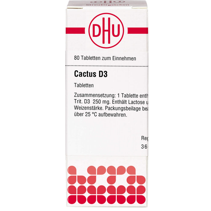 DHU Cactus D3 Tabletten, 80 pc Tablettes